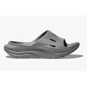 HOKA Ora Recovery Slide 3 Sandals Gray Unisex Men’s 13 Women’s 14 NEW